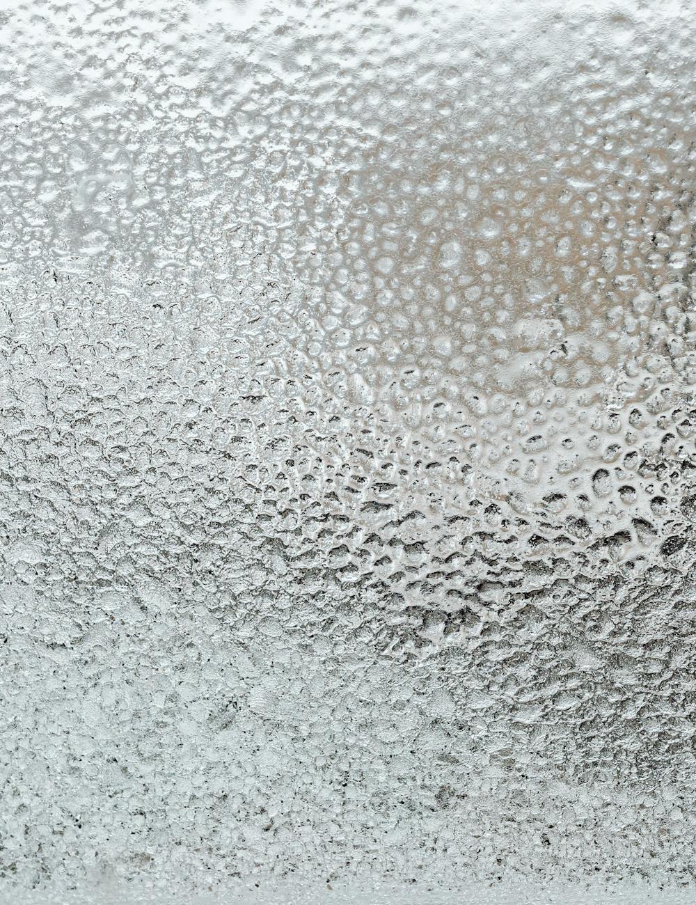 Close-up of a frosted glass surface softly diffusing light