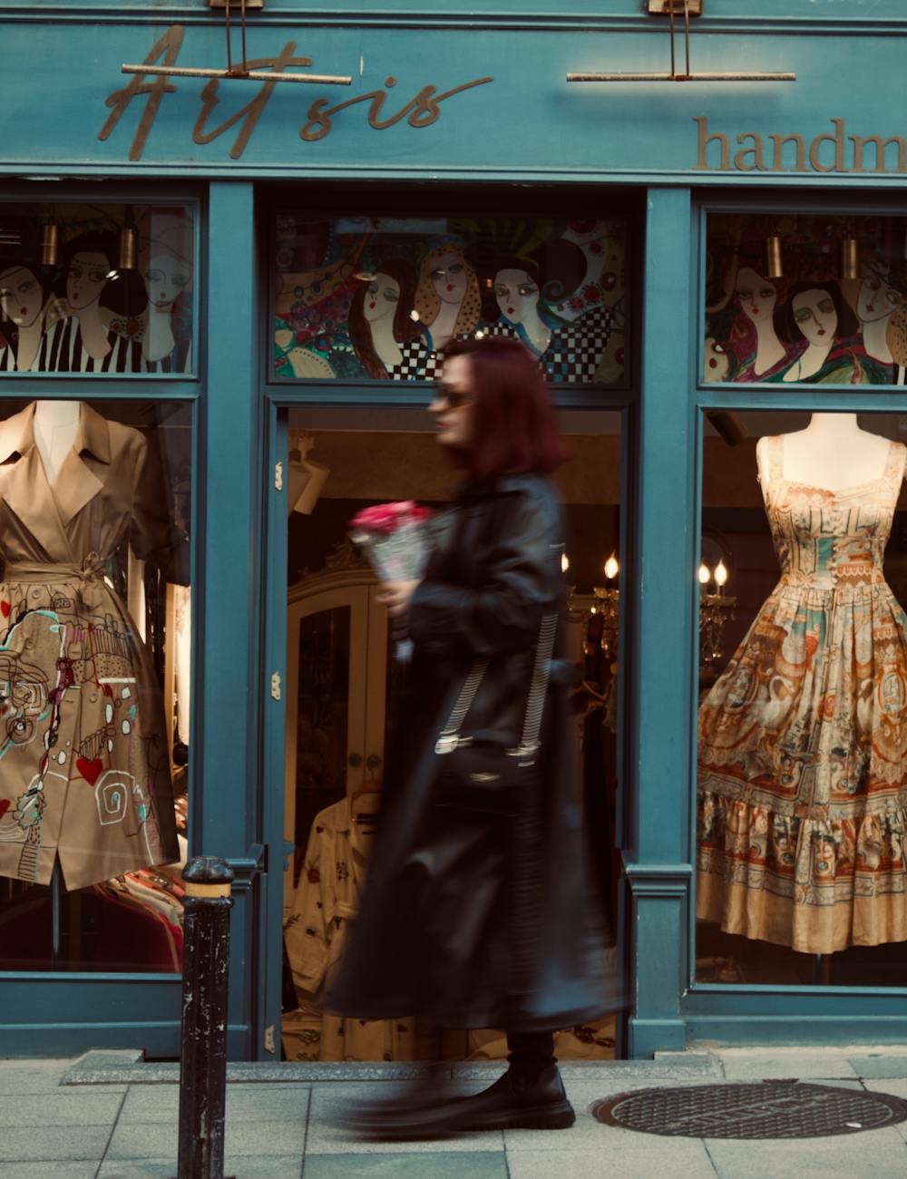 Retail shopfront with a large street-facing display window